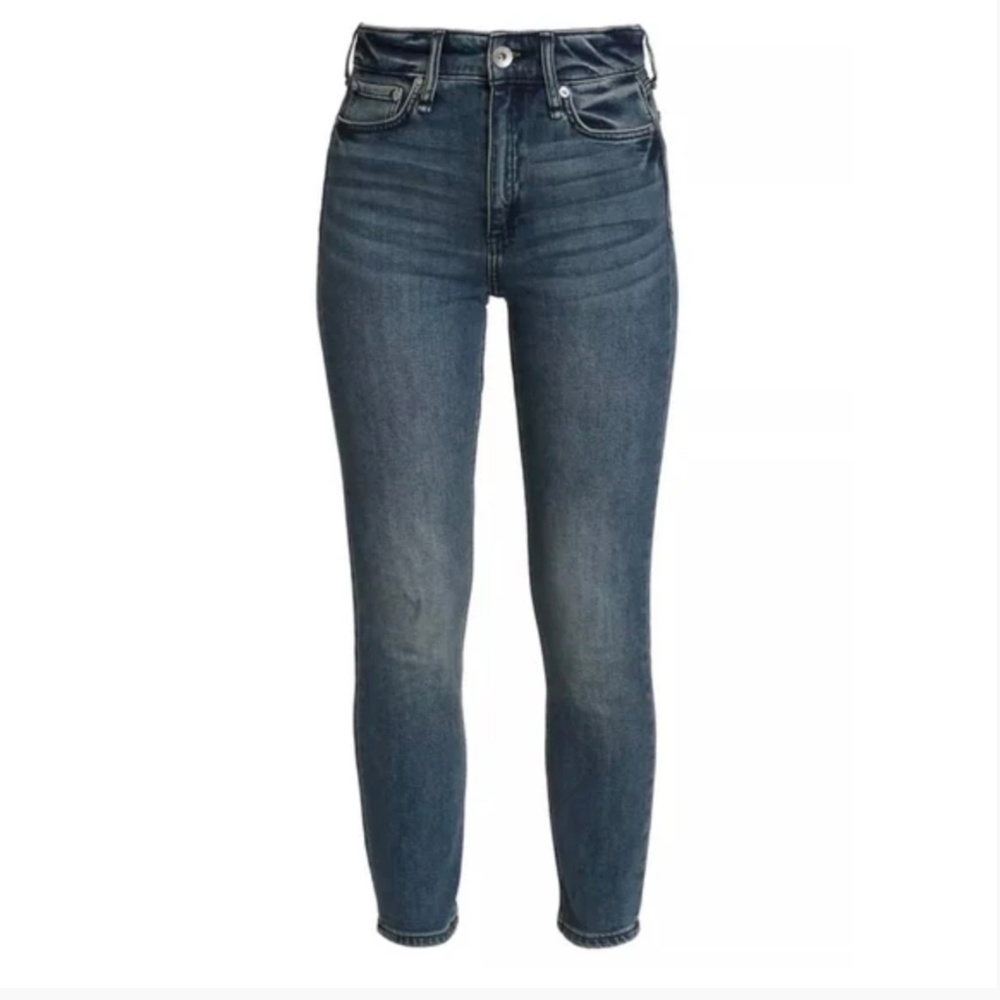 Rag & Bone High-Rise Ankle Cigarette Vallery Jeans Medium Wash Denim Size 30